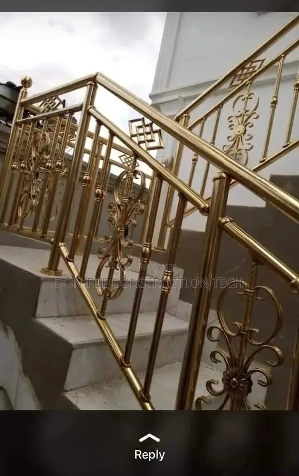 Sus 304 Golden Handrail