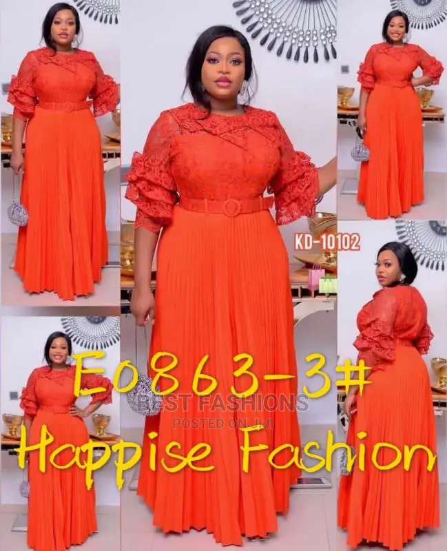 Quality Red Pleated Long Dinner Dress
