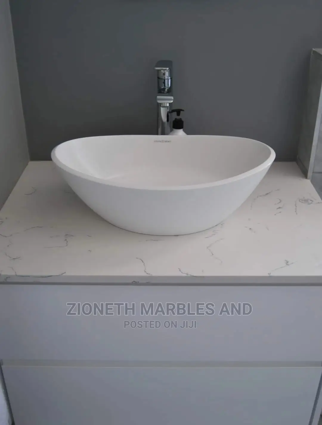 White Carara Marble Slab