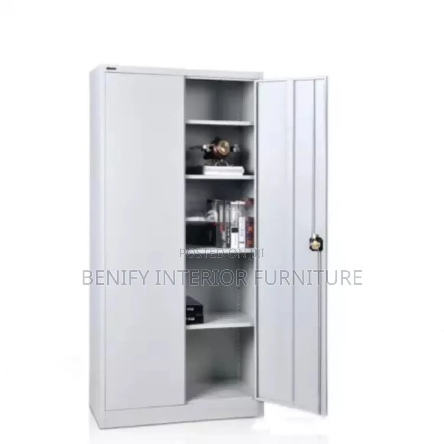 Full Height Metal Storage Cabinet Bookshelf