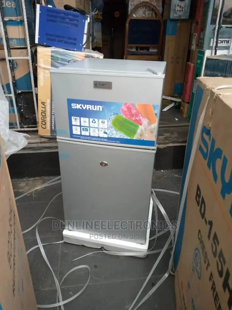 Skyrun 100ltrs Double Door Table Top Fridge