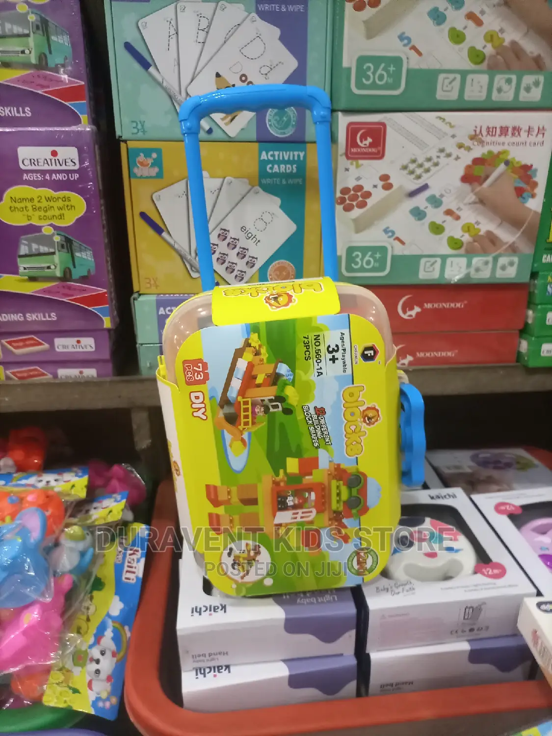 73 Pieces Kids Trolley Building Blocks