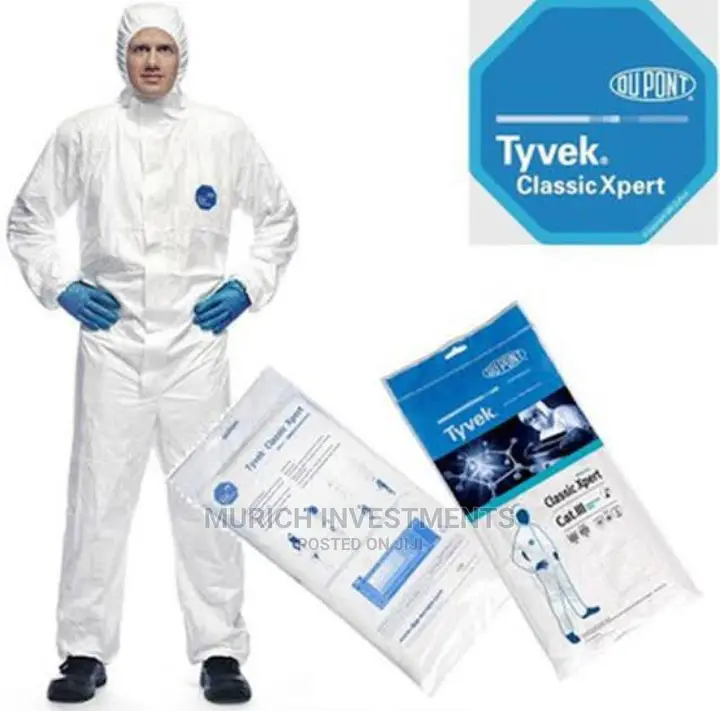 Coverall Disposable Tyvek Classic Xpert Hooded White
