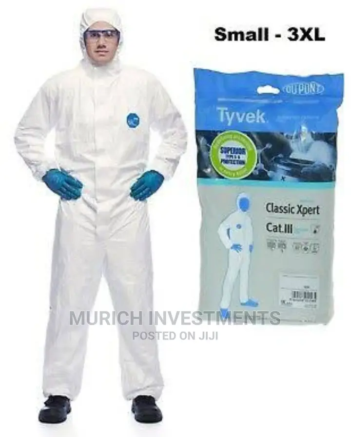 Coverall Disposable Tyvek Classic Xpert Hooded White
