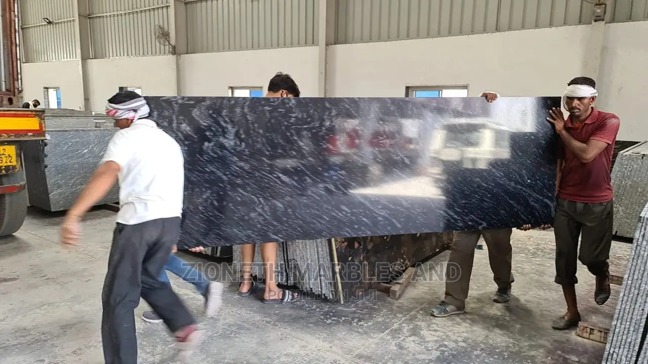 Indian Black Forest Granite/Marble Slab for Your Staircase.