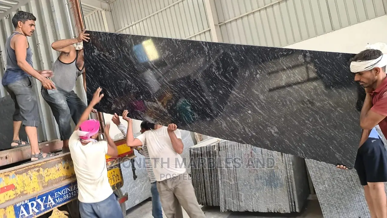 Indian Black Forest Granite/Marble Slab for Your Staircase.