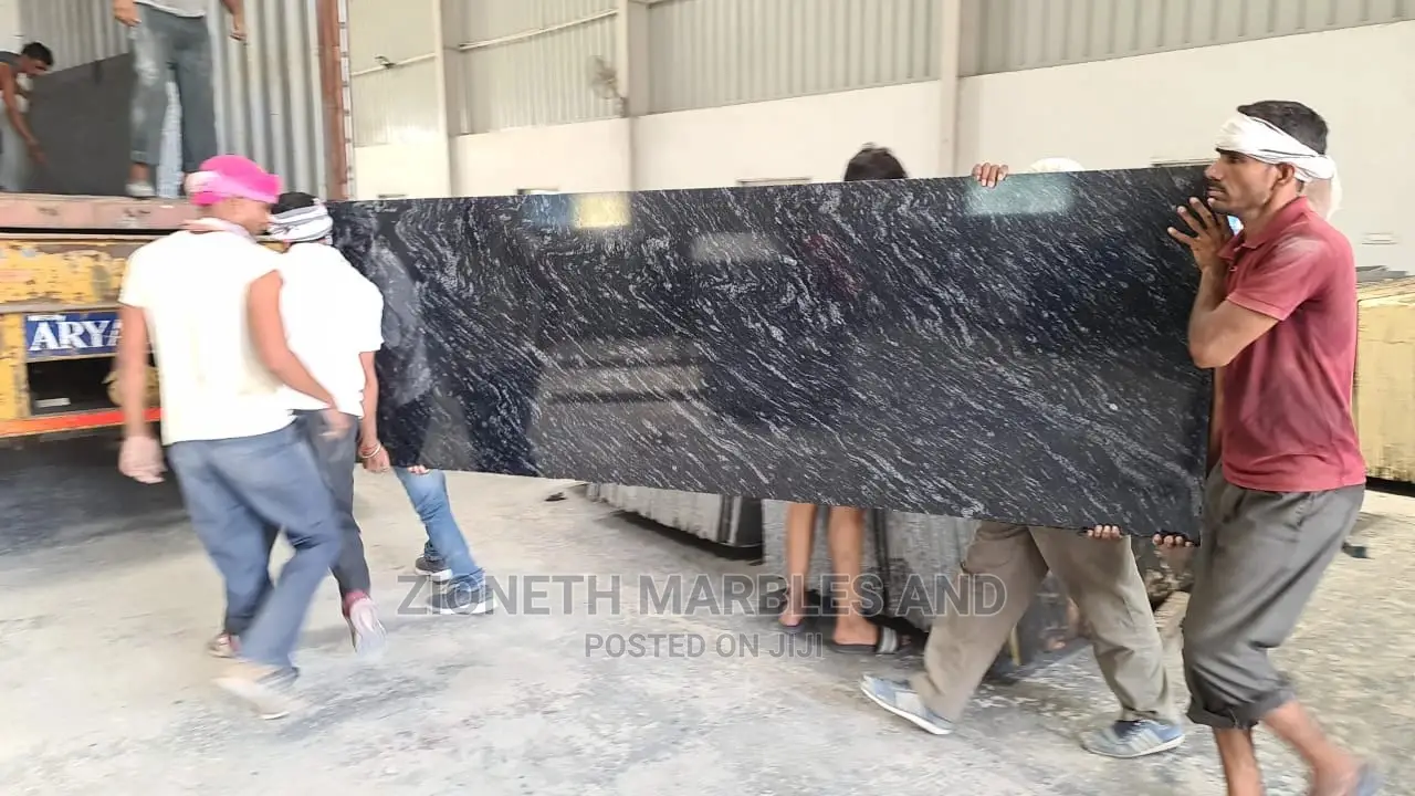 Indian Black Forest Granite/Marble Slab for Your Staircase.