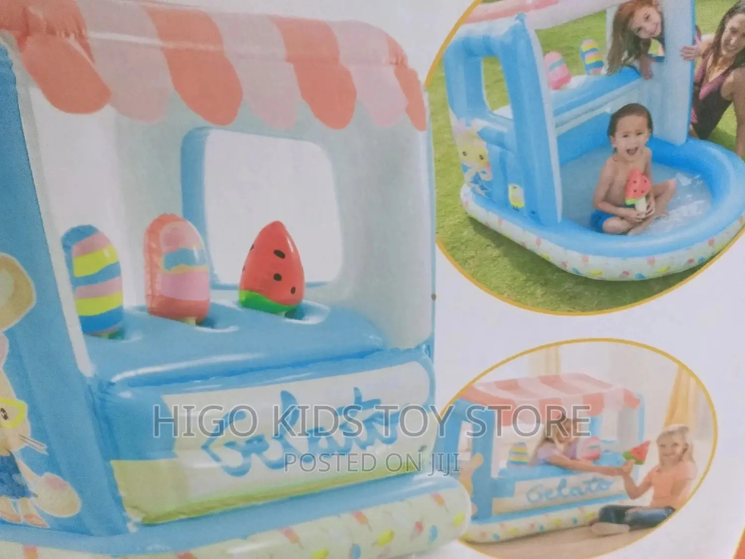Inflatable Ice Cream Pool With House