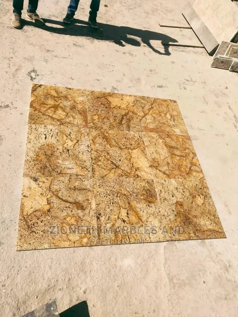 Ian Alaska Gold 90X90 2cm Thickness Marble Tiles
