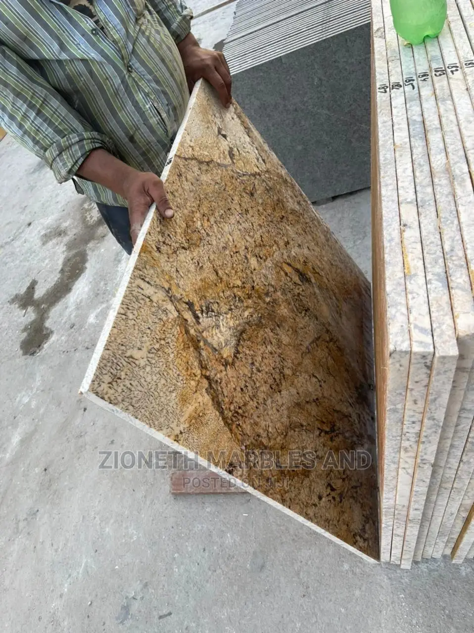 Ian Alaska Gold 90X90 2cm Thickness Marble Tiles