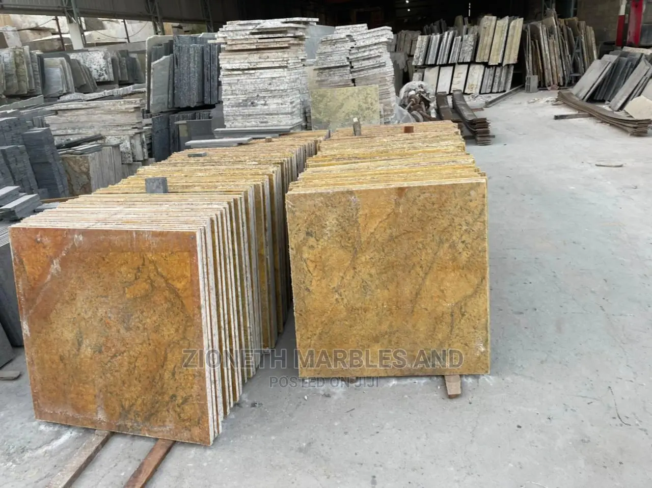 Ian Alaska Gold 90X90 2cm Thickness Marble Tiles