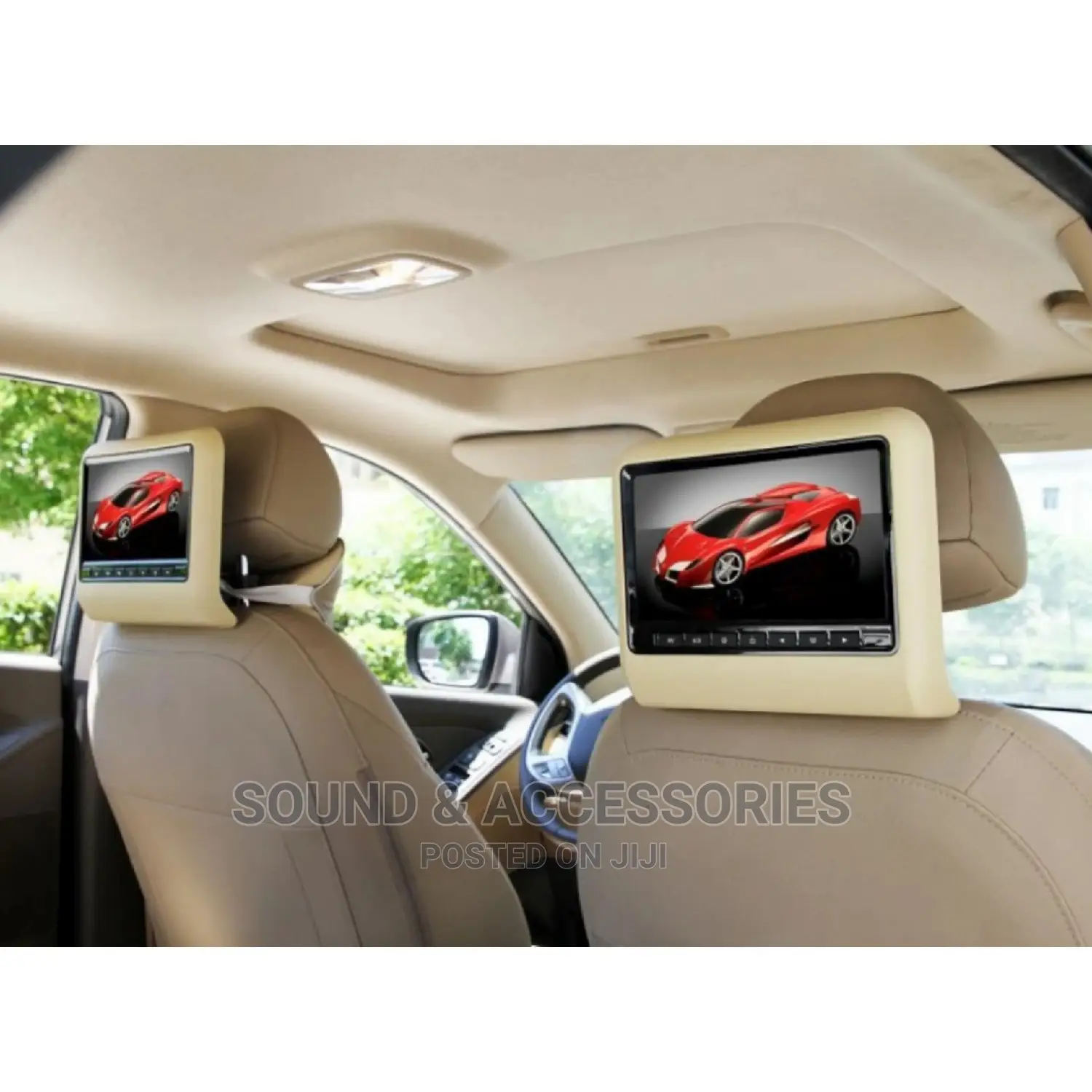 Biege Formatic Headrest DVD Player