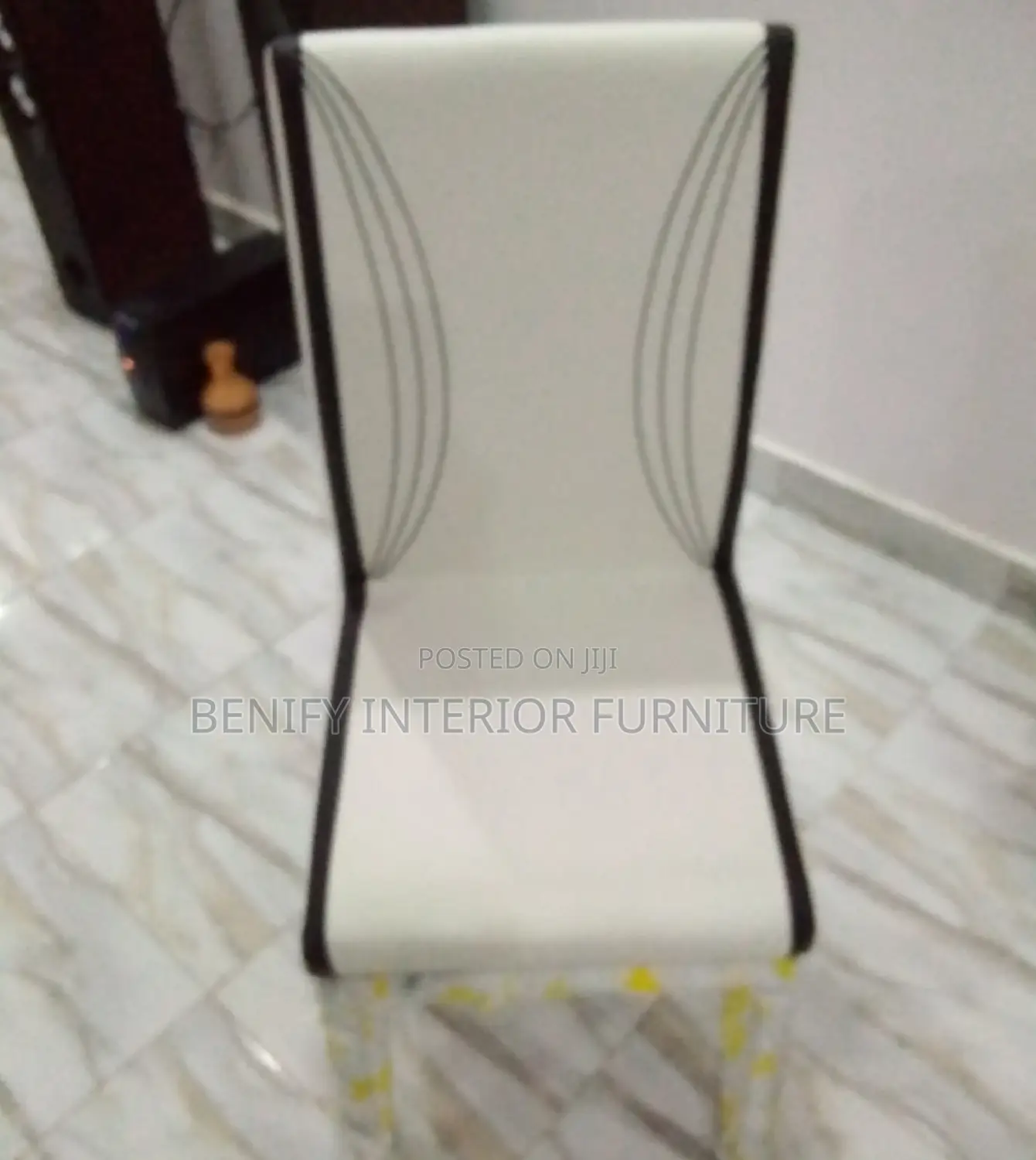 Modern Big Foam Leather Dining Chair