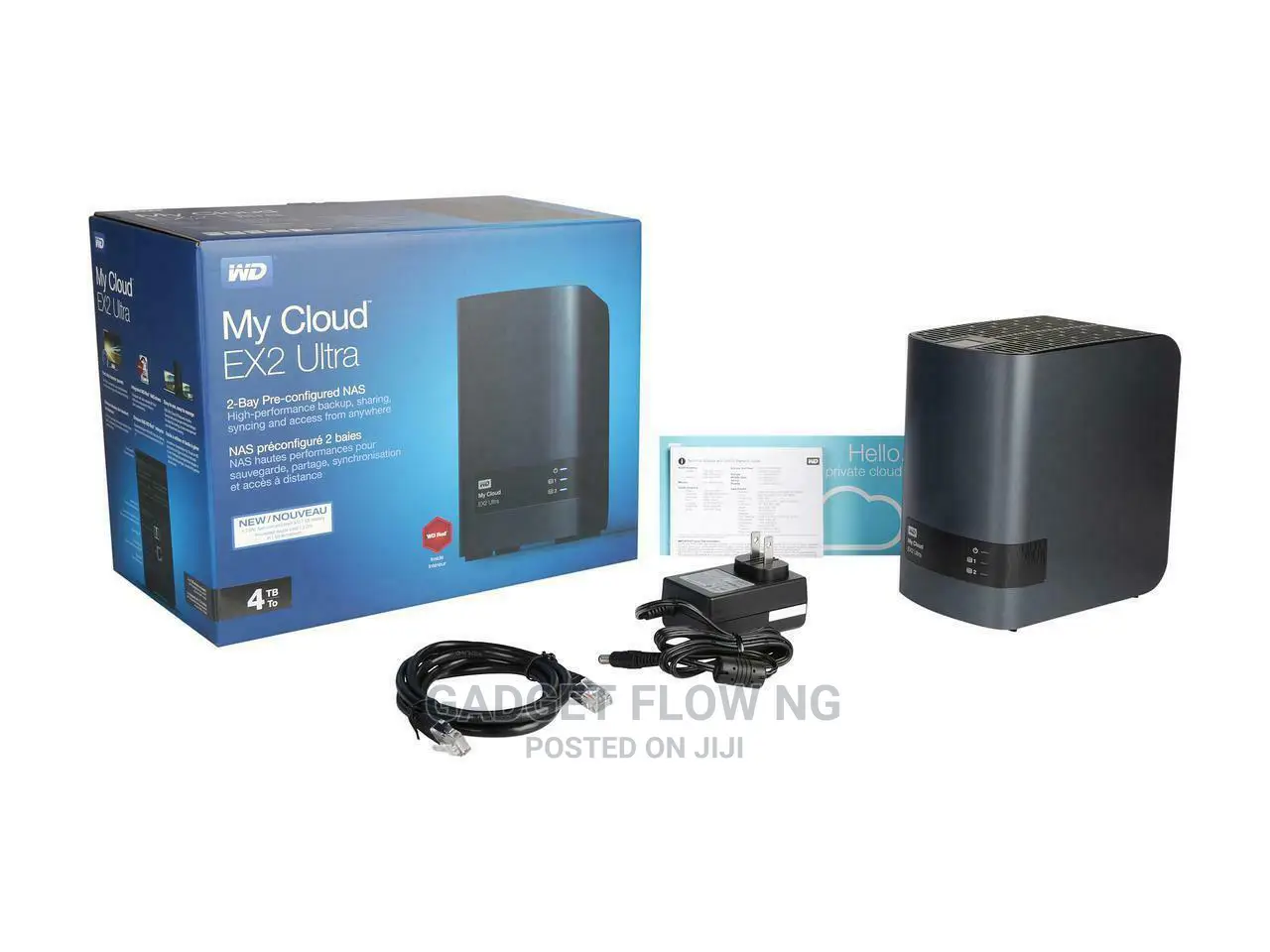WD My Cloud EX2 4TB 2 Bay External File Storage