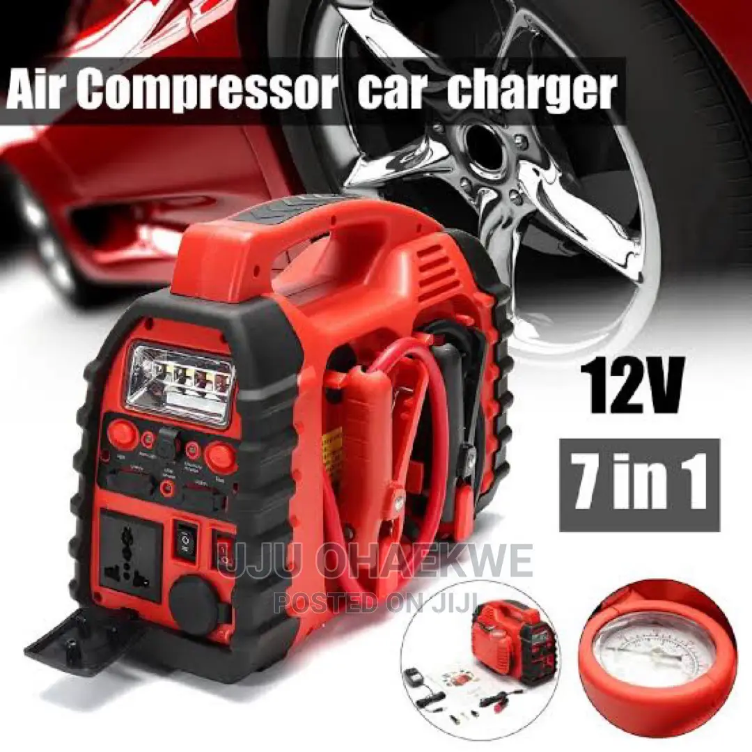 7 in One Laptop Powerbank ,Car Jumbstarter ,Aircompressors