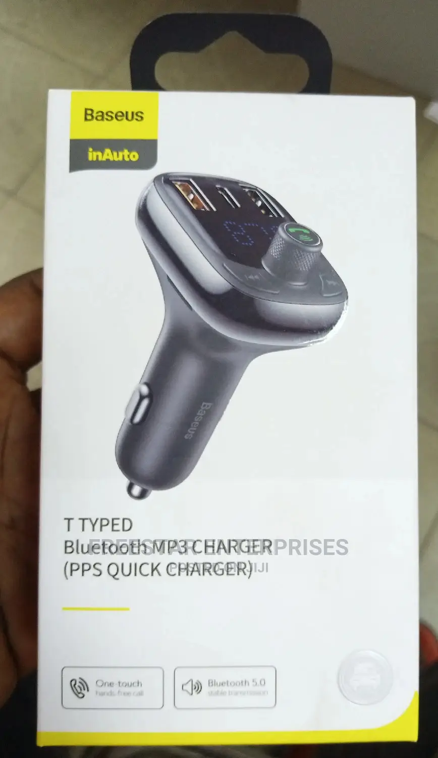 Baseus T Typed Wireless Car MP3 Charger FM Transmitter