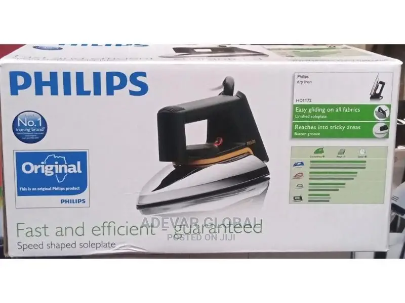 Original Philips Classic Dry Iron - Hd1172 Grey
