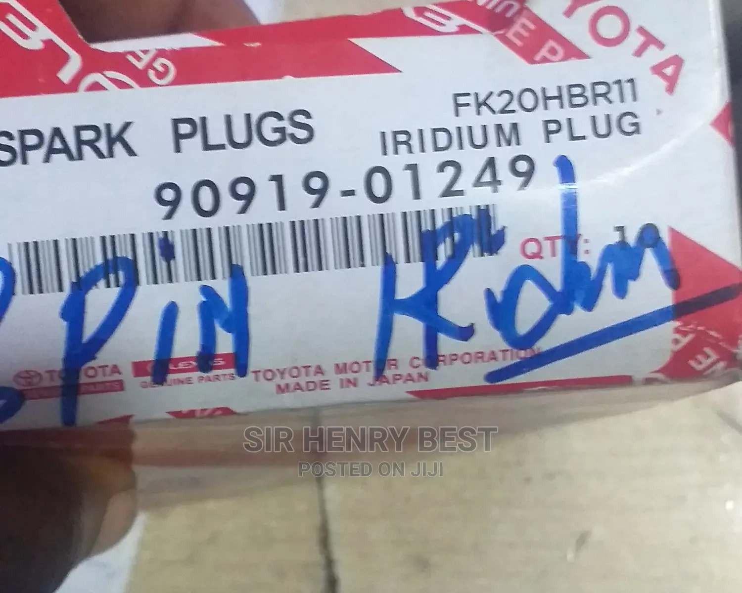 Fk20hbr11 Tipple Iridum Spark Plugs