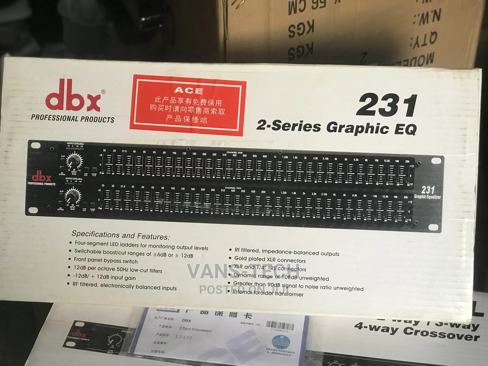DBX Double Graphics Equalizer 231
