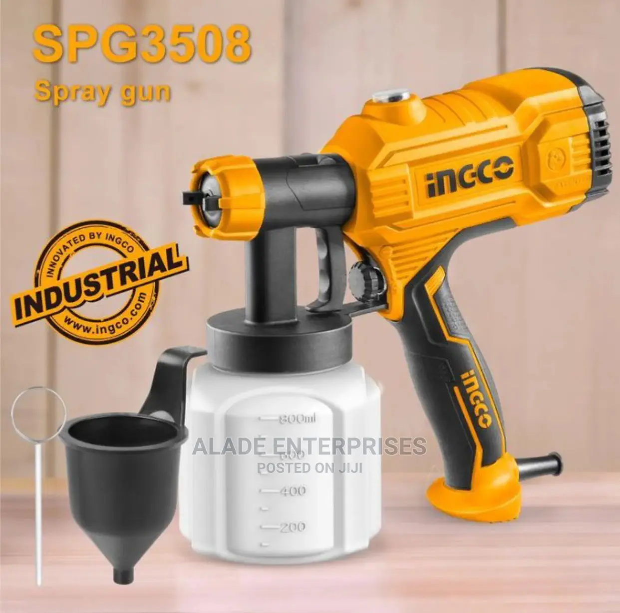 Ingco Electric 450W 800ml Paint Sprayer Spraying Gun
