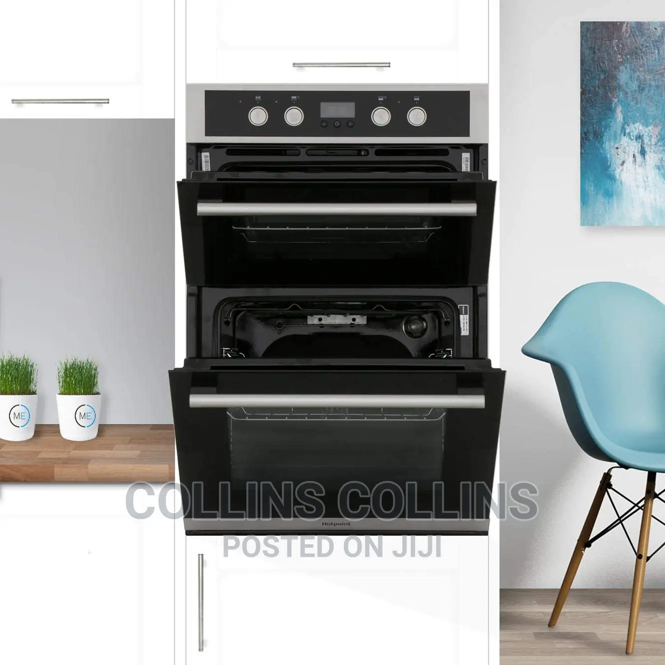 Hotpoint Electric Built-in Double Oven Stainless Steel