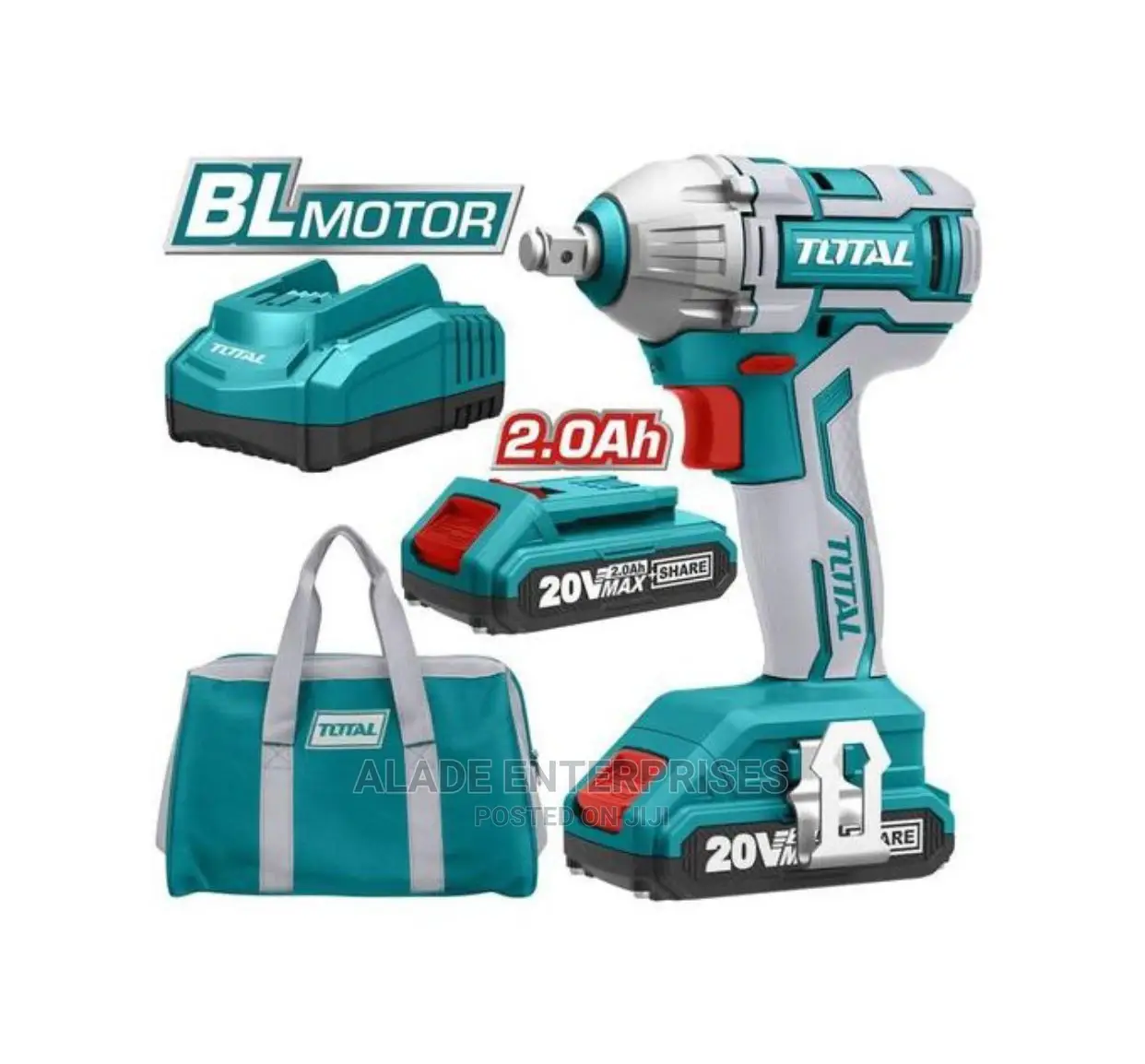 Total Cordless Drill Brushless Impact Wrench 20v
