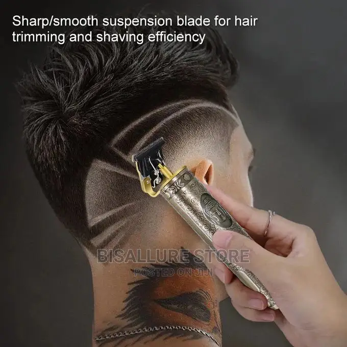 Gold Plated Designer Rechargeable Hair Clipper