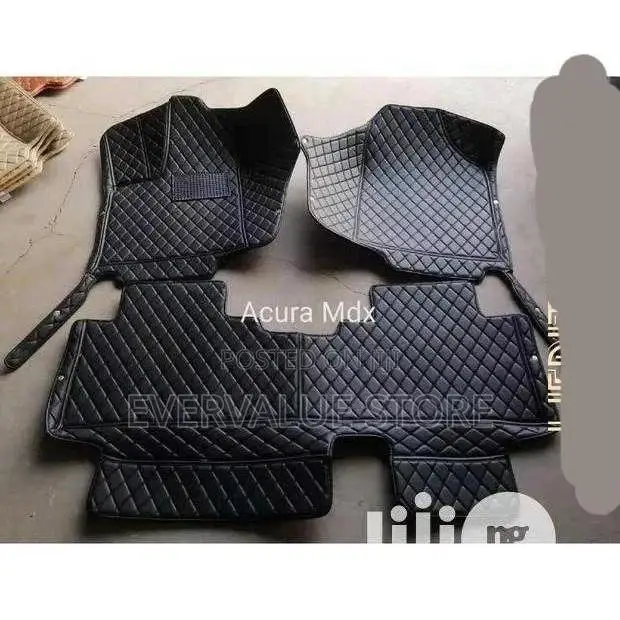 Acura MDX Black Tiles Customised Car Floor Mat