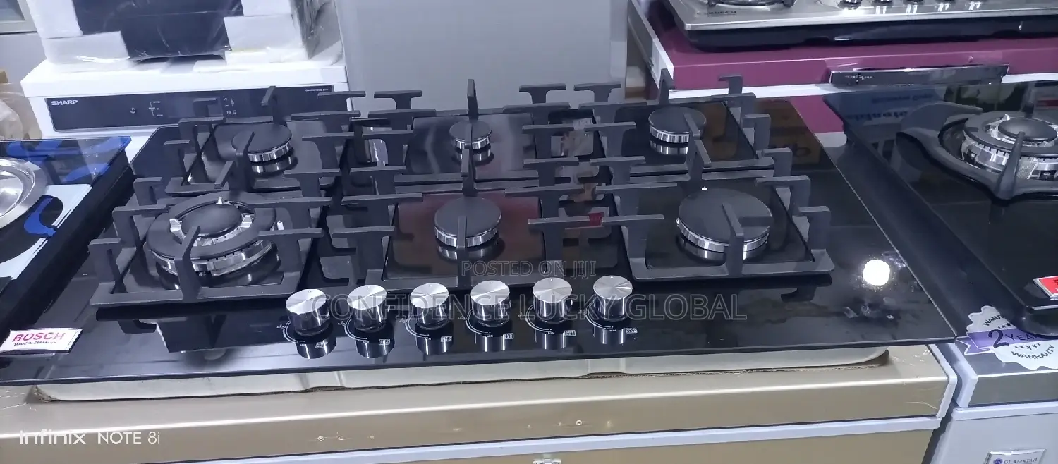Quality 6 Burner Inbuilt Gas Cooker