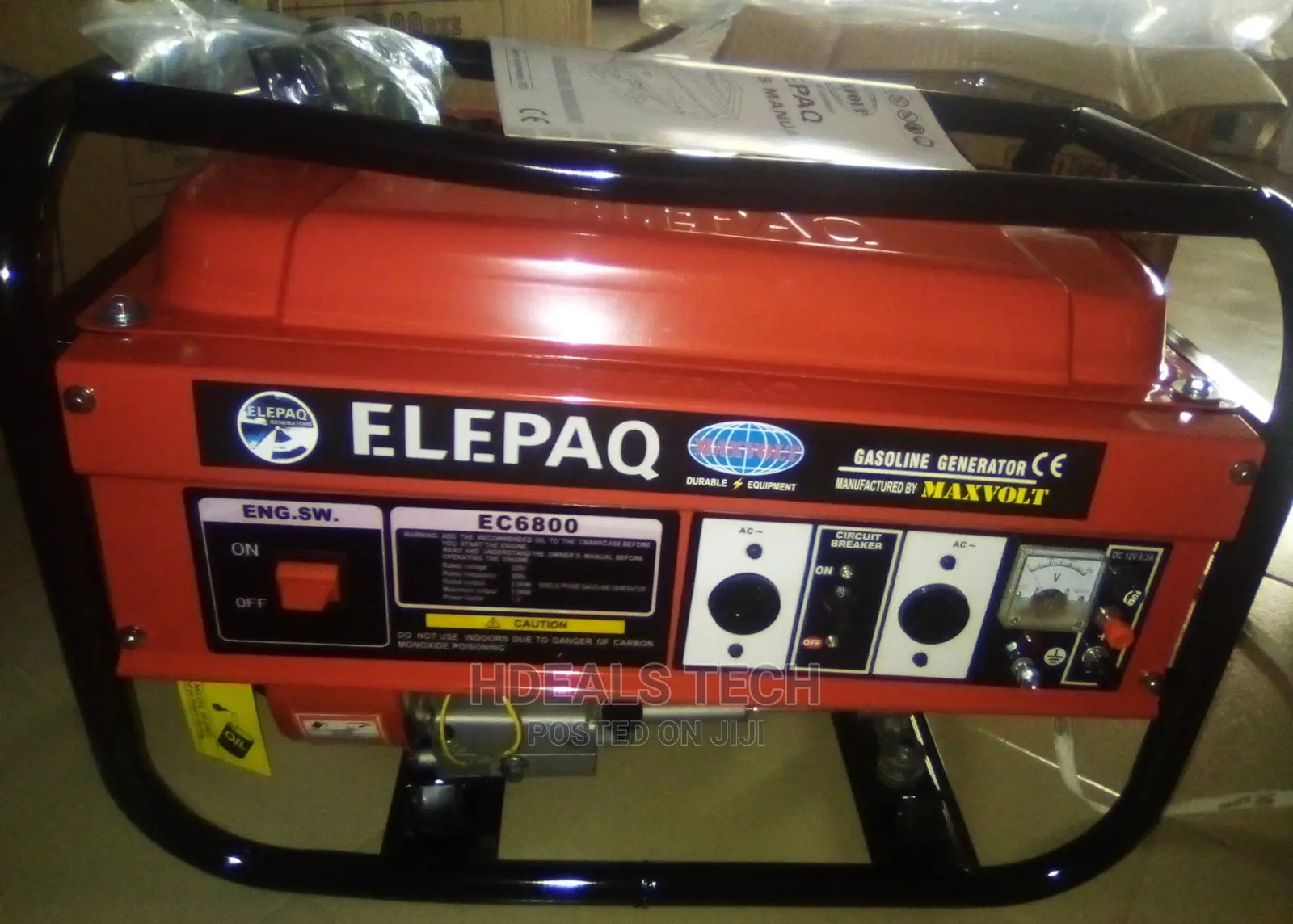 Elepaq 3.5kva Ec6800cx Manual Generator