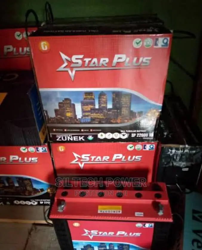Star PLUS Tall Tubular Battery 12v220ah