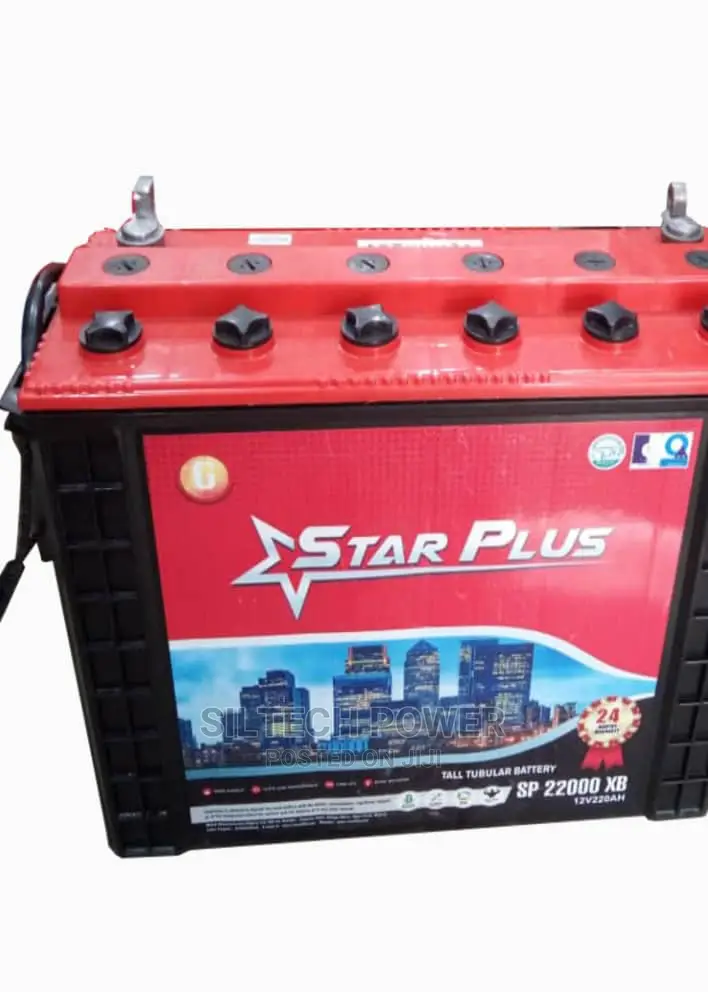 Star PLUS Tall Tubular Battery 12v220ah