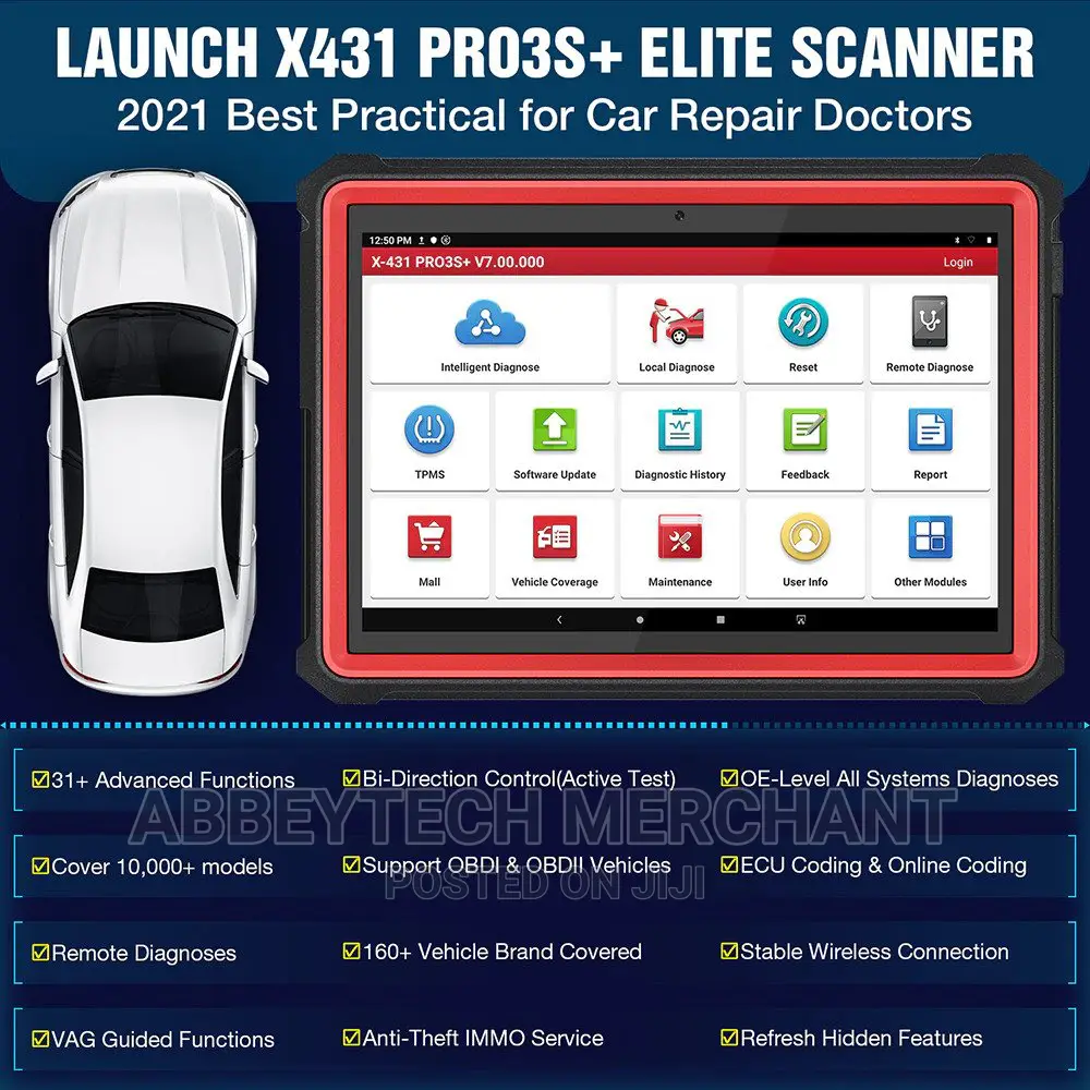 Launch X431 Pro3s+ 10.1 Cars Scanner With Programming