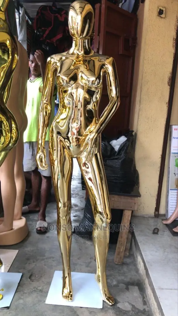 High Quality Size 8 Gold Chrome Mannequins