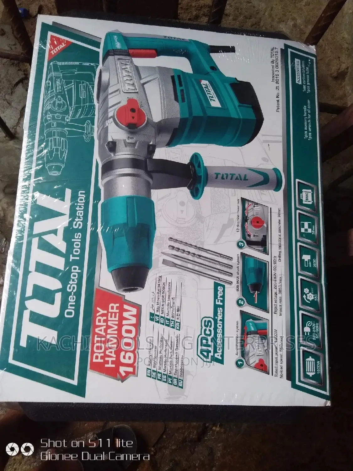 1600W Total Rotary Hammer Machine