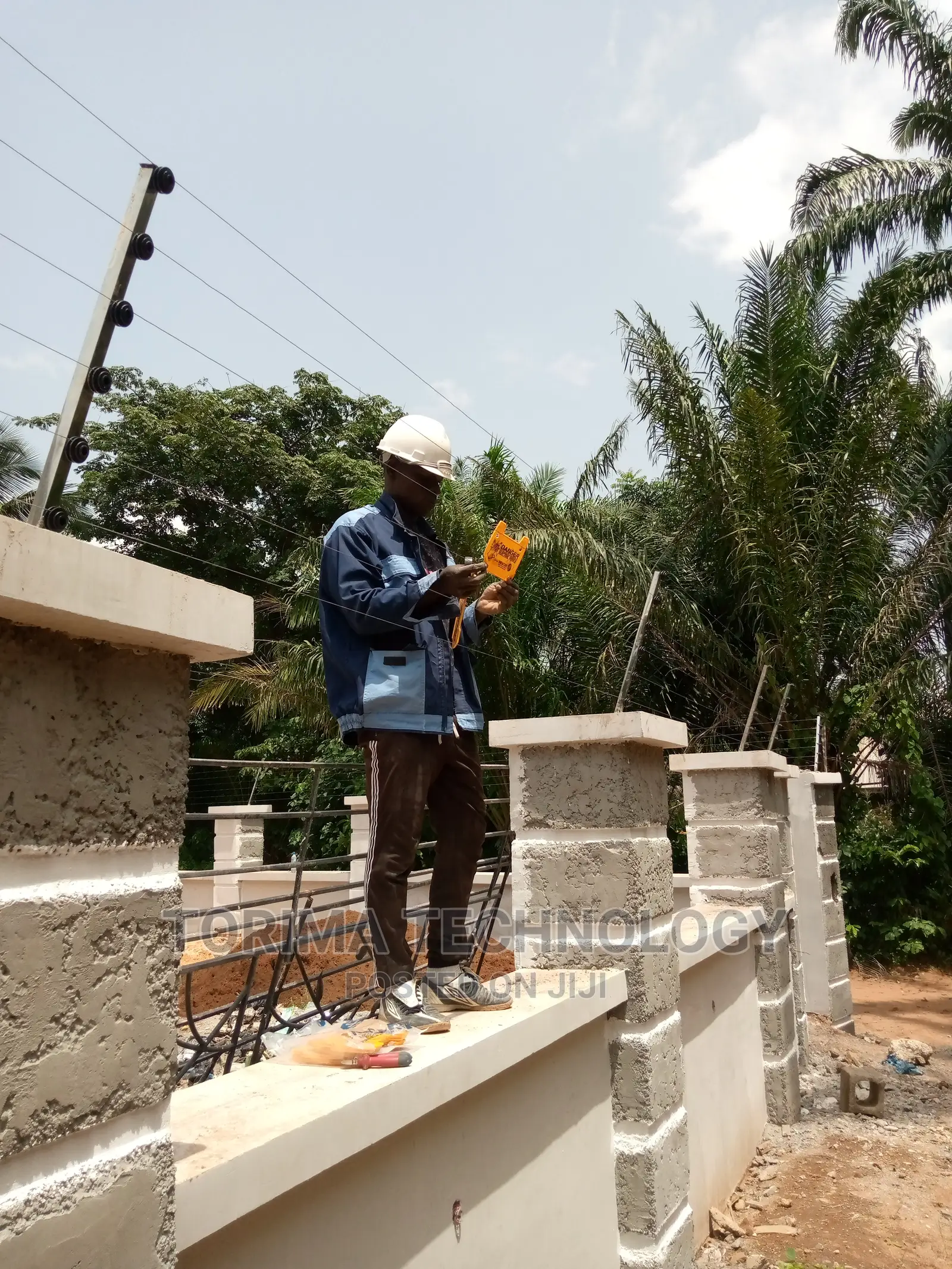 Slant Electric Perimeter Fence