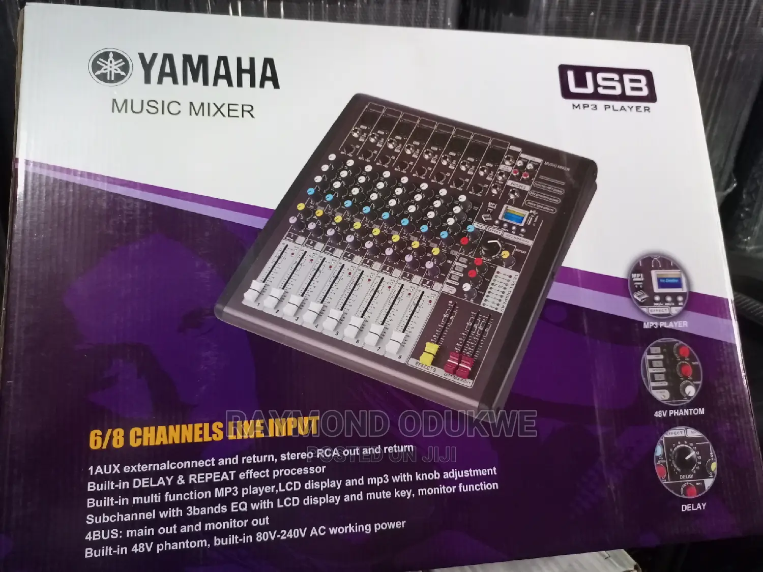 Yamaha 6/8 Channels Music Mixer With Usb