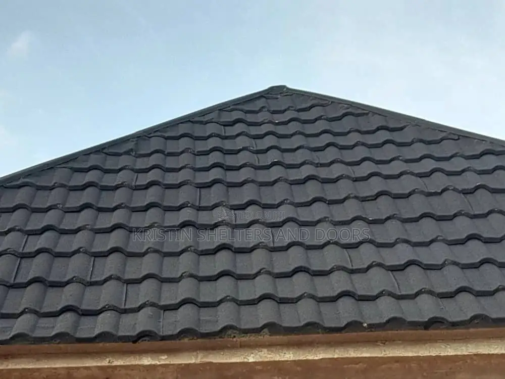 Pure Black Milano 0.55 Gauge Roofing Sheet