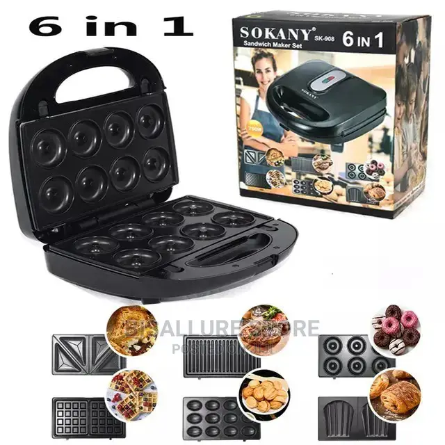 6 In 1 Sokany Sandwich, Doughnut, Waffle Maker