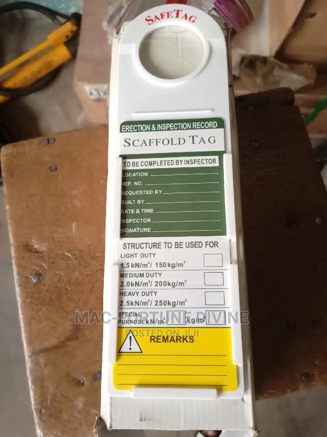 Scaffolding Safe Tag(10pieces In A Packet)