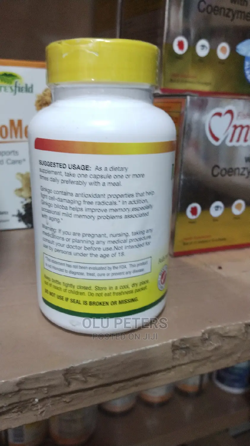 Nature's Field Ginkgo Biloba for Memory