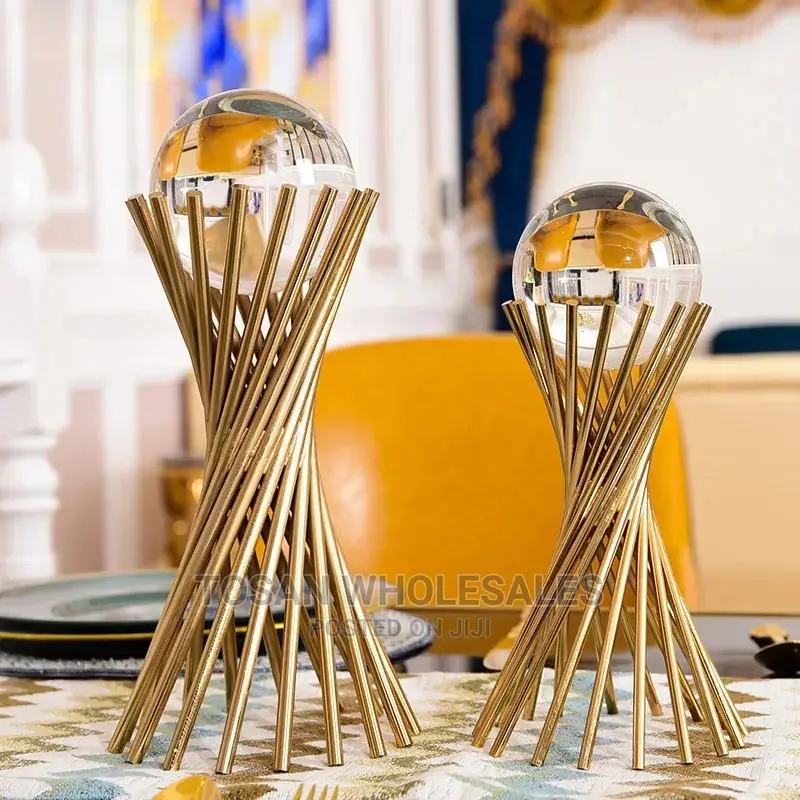 Golden Iron Crystal Stands