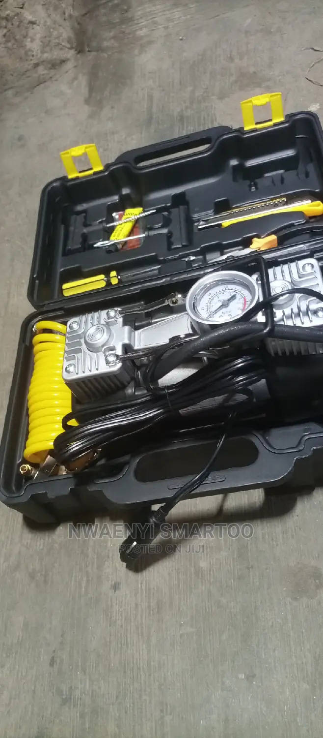 Vehicle Tyre Pump With Tools