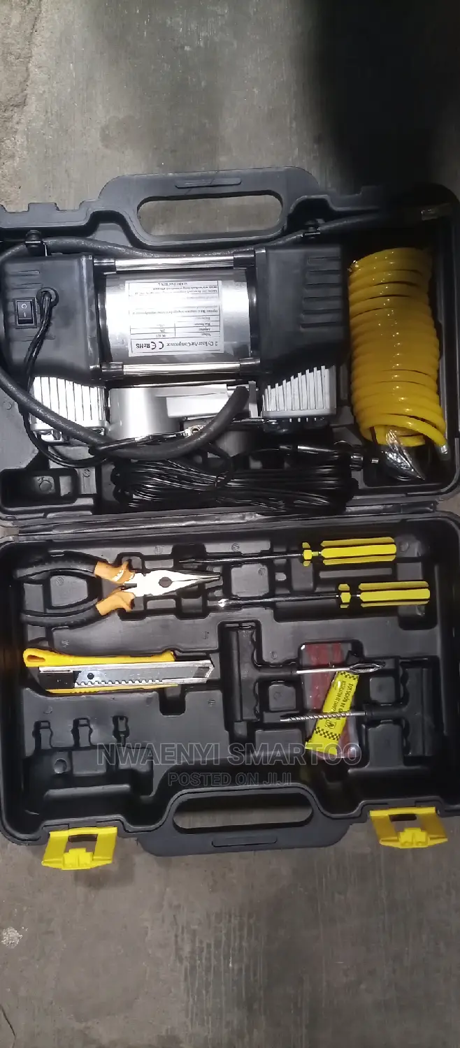 Vehicle Tyre Pump With Tools