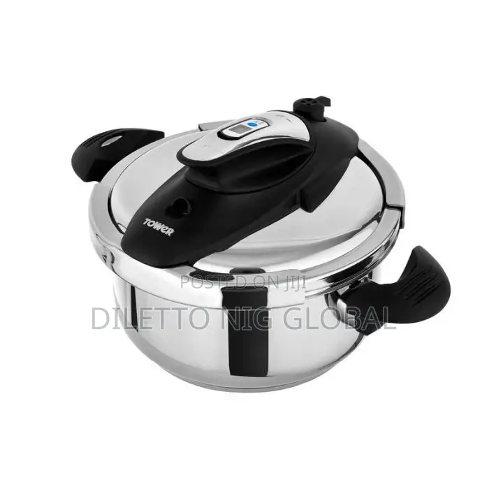Tower One-Touch Ultima 4l Pressure Cooker Stainless Steel