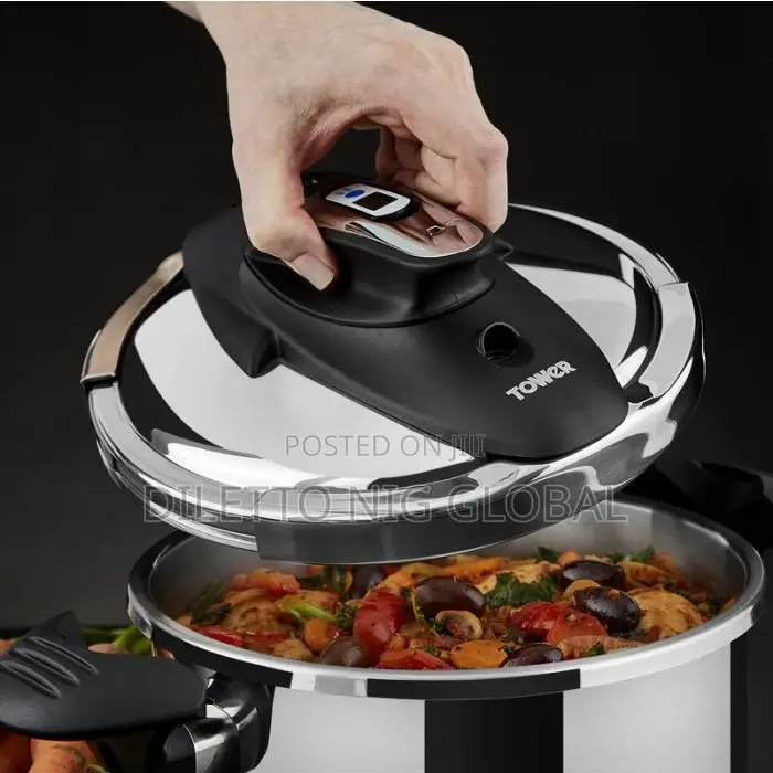Tower One-Touch Ultima 4l Pressure Cooker Stainless Steel
