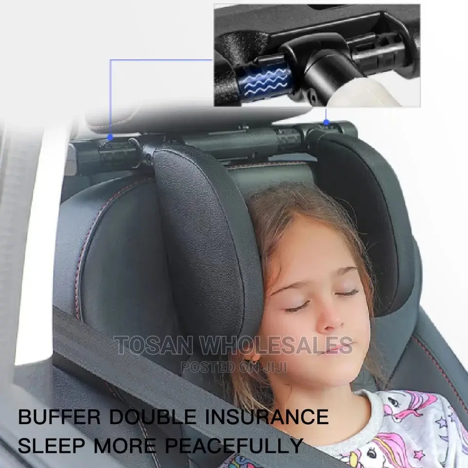 Adjustable Leather Car Seat Head Neck Support