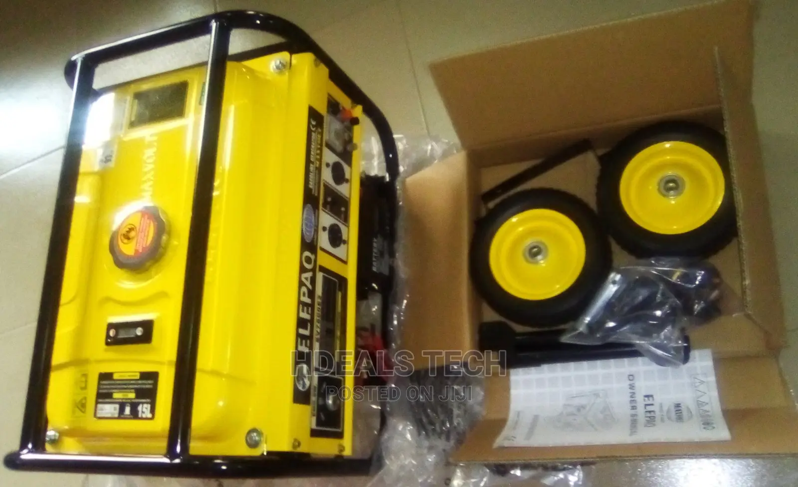 5kva Elepaq Automatic Generator With Key Battery Handle Tyre