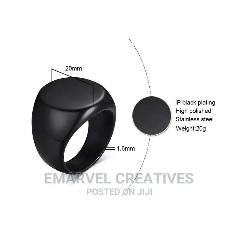 Original Black Ring for Men Non Tarnish