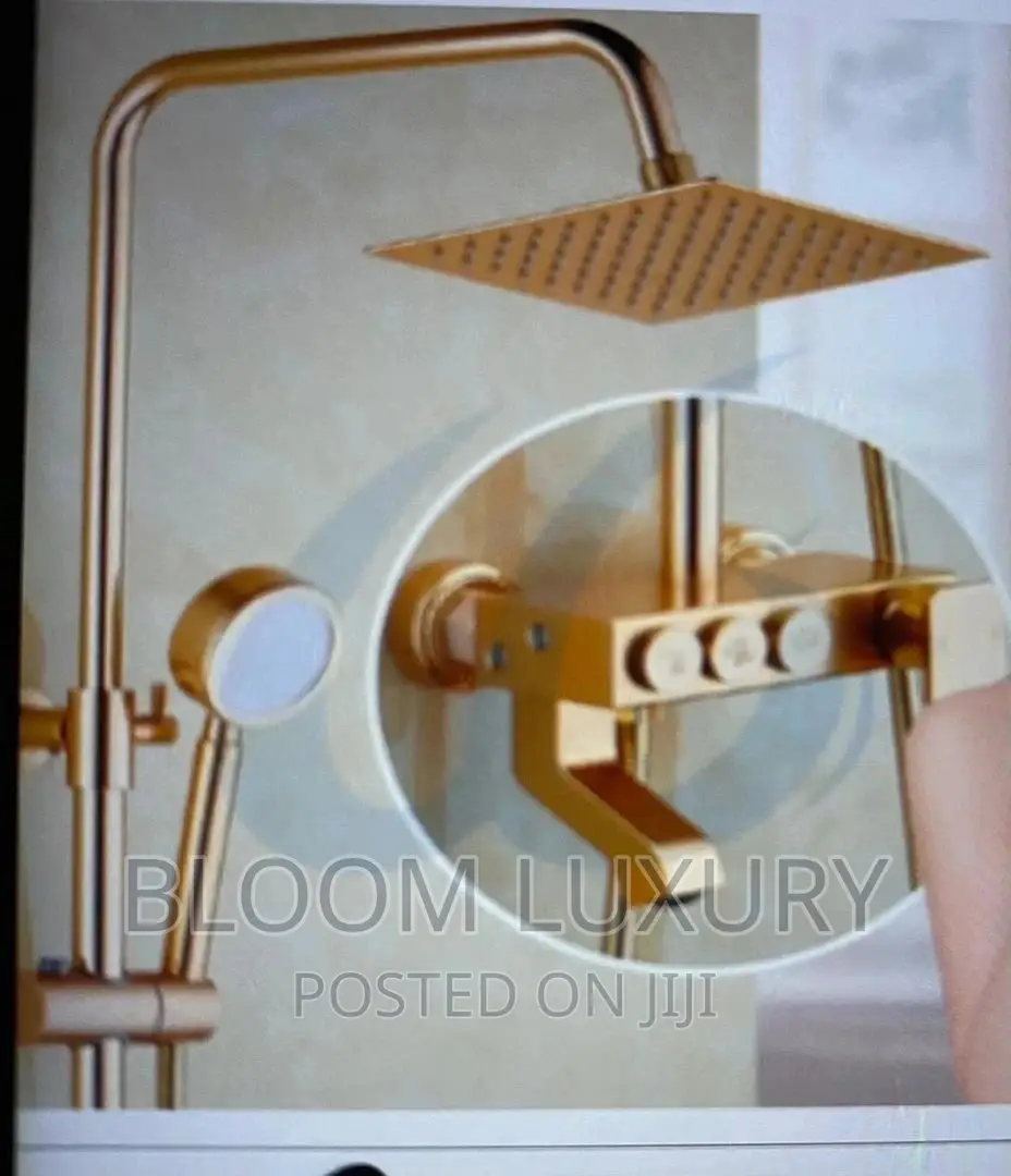 Gold Black Shower